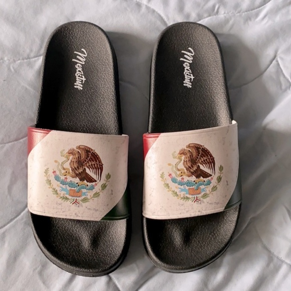 Mexistuff mexican flag foam slides